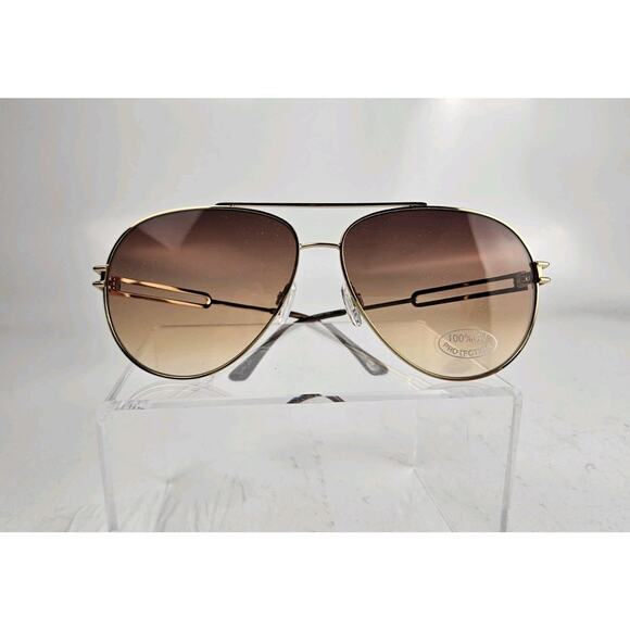 New! FREYRS Henry Brown Gold Boutique Sunglasses - Picture 1 of 8